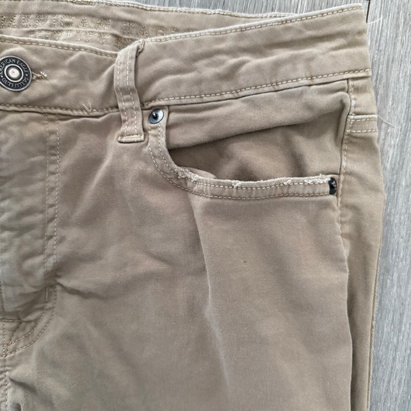 American Eagle Outfitters Men Khaki Straight Leg Chinos Pants Size 31x32 - Picture 2 of 5
